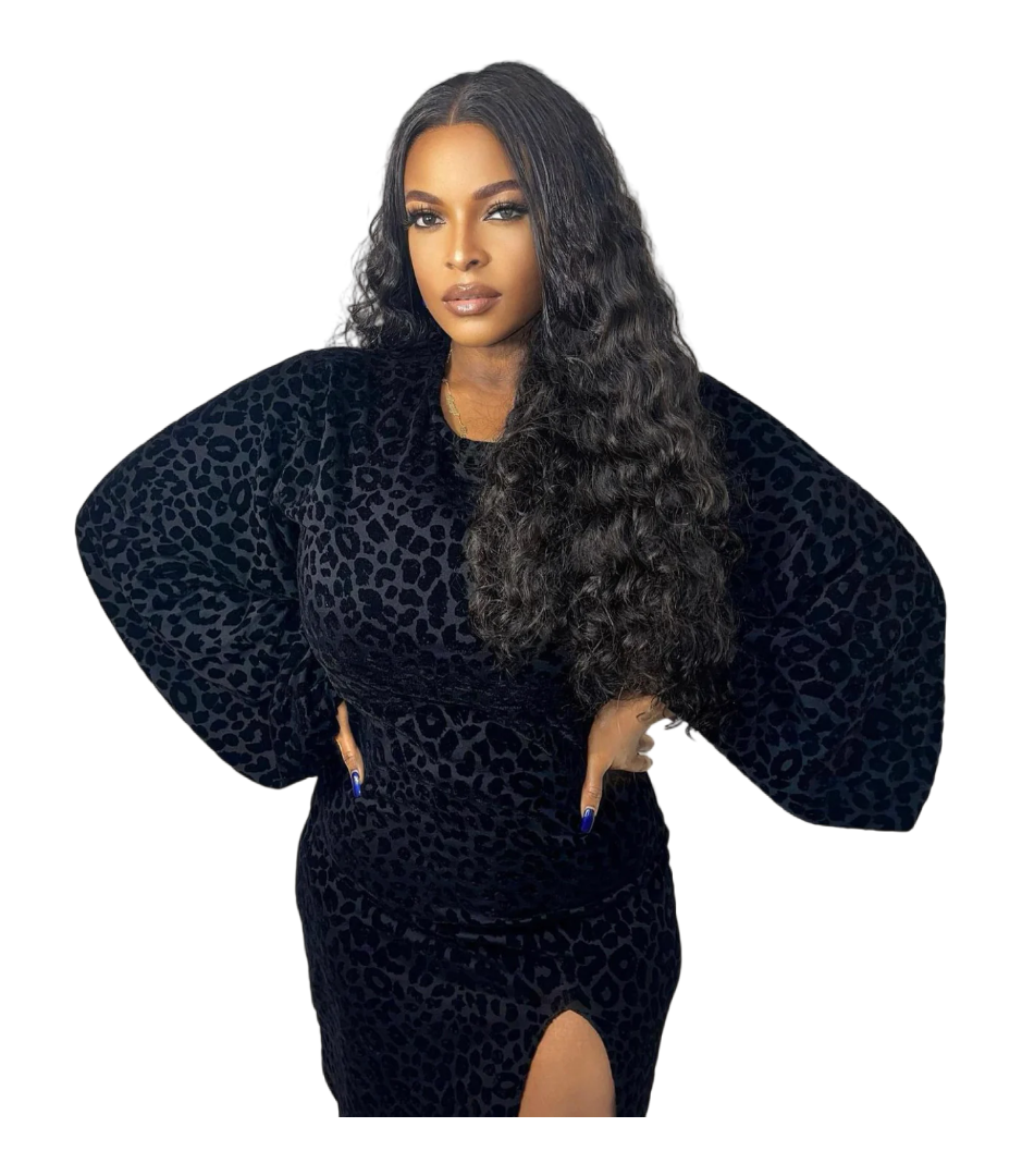 Leopard dress with side slit
