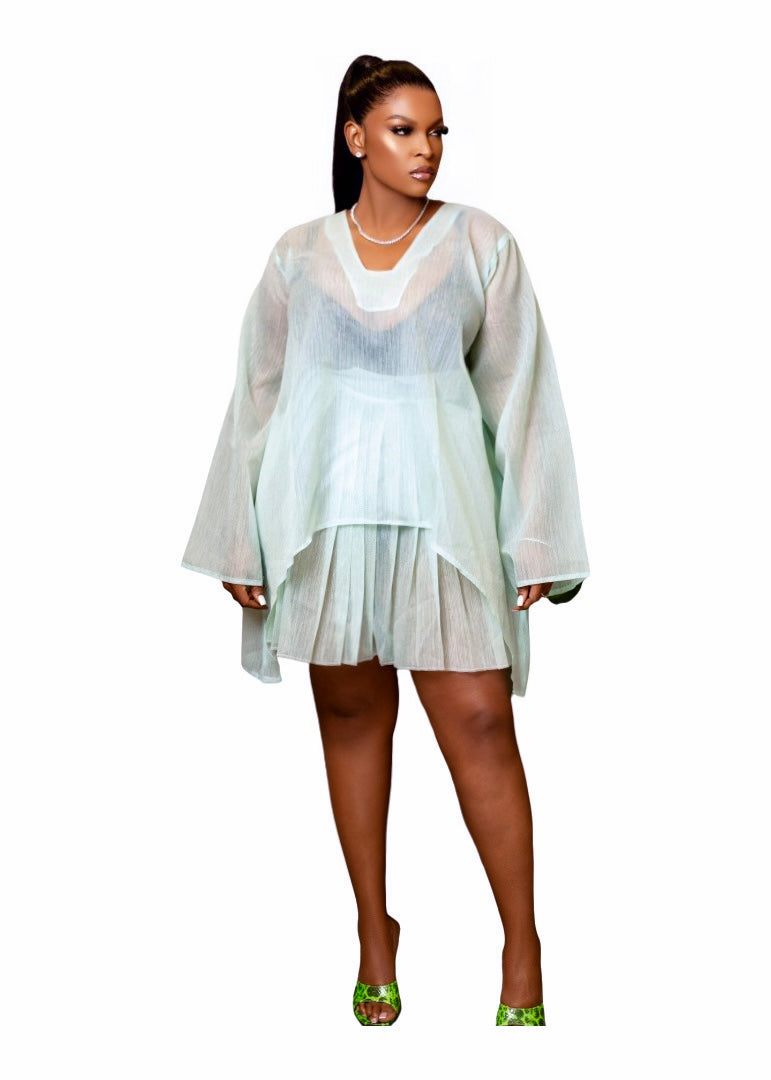 Organza skirt set