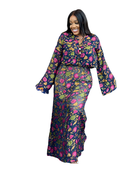 Floral skirt set