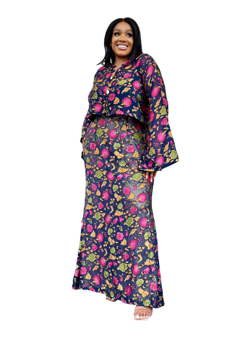 Floral skirt set