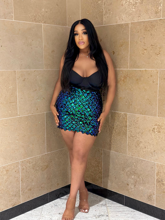 Sequin Mini Skirt